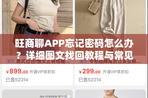 旺商聊APP忘记密码怎么办？详细图文找回教程与常见问题解答