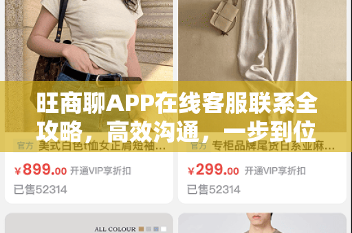 旺商聊APP在线客服联系全攻略,高效沟通,一步到位-第1张图片-旺商聊手机版 旺商聊APP在线客服联系全攻略,高效沟通,一步到位-第1张图片-旺商聊手机版